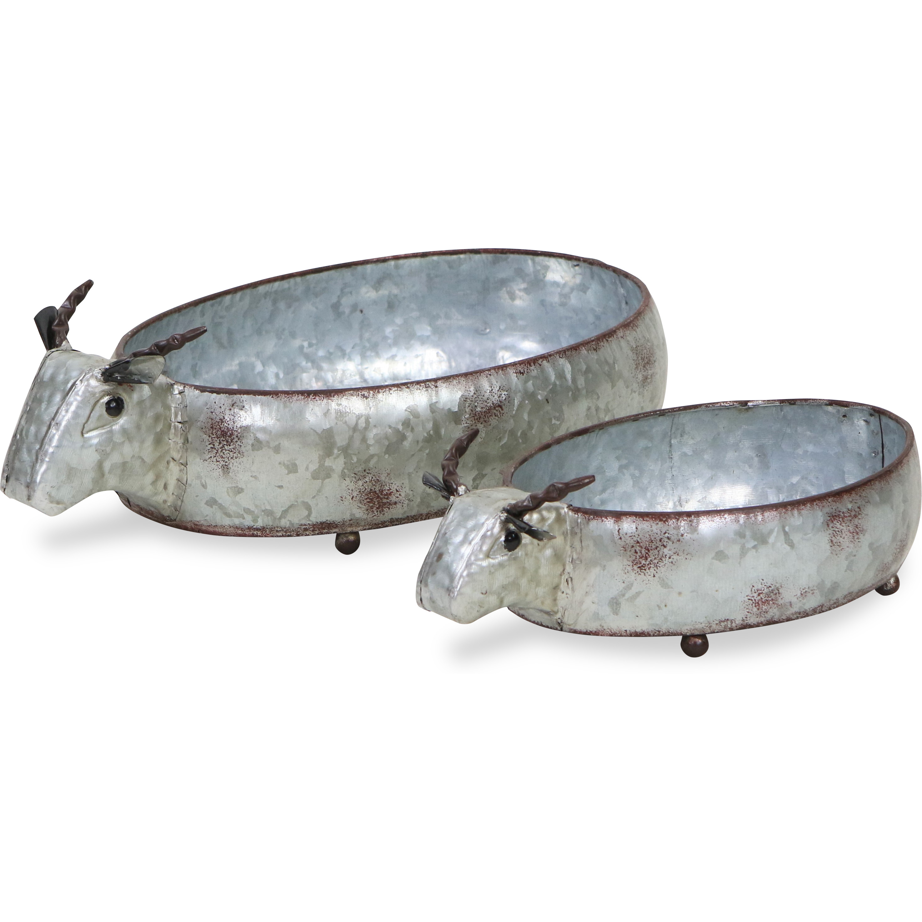 Dottie Farmhouse Set of 2 Cow Planter Set