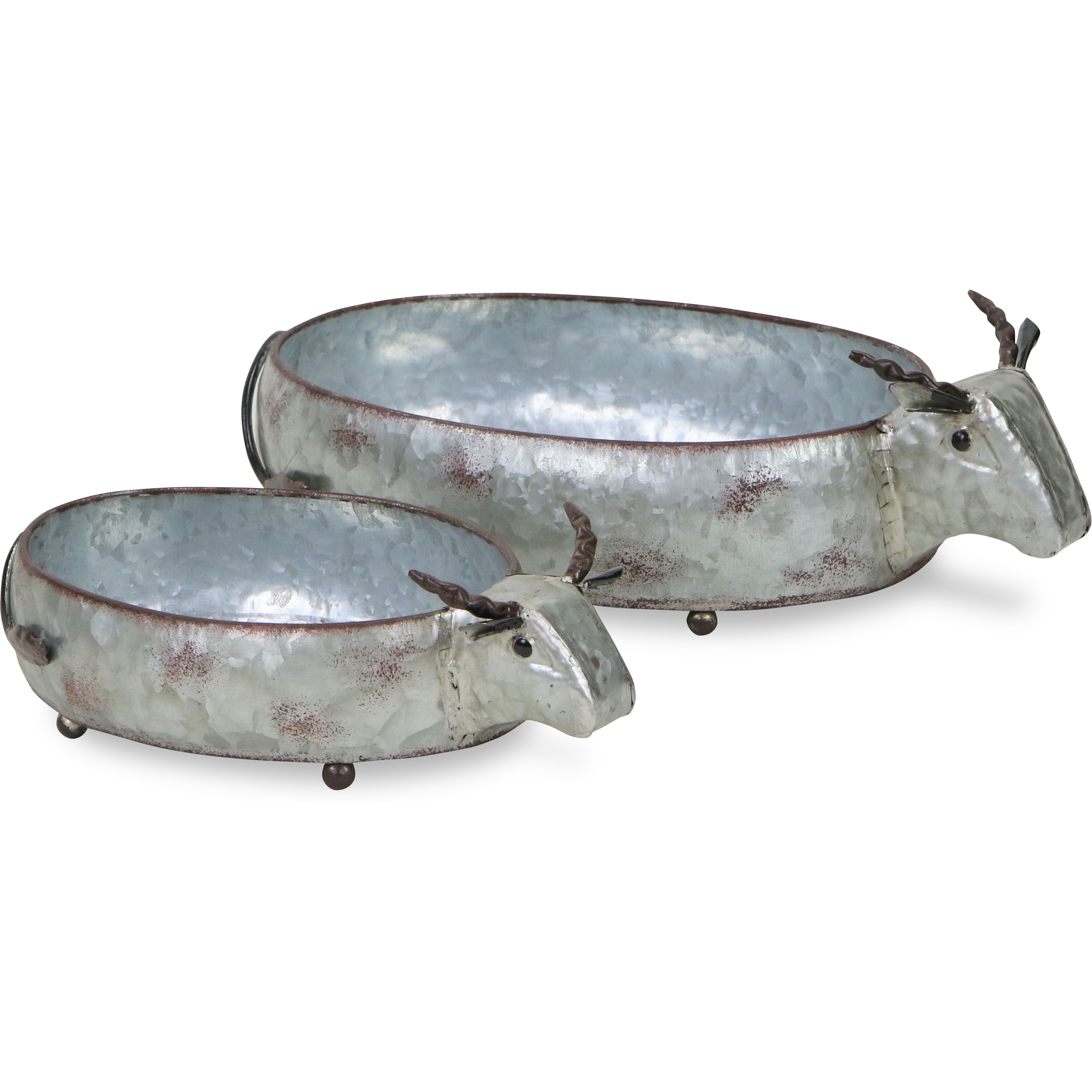 Dottie Farmhouse Set of 2 Cow Planter Set