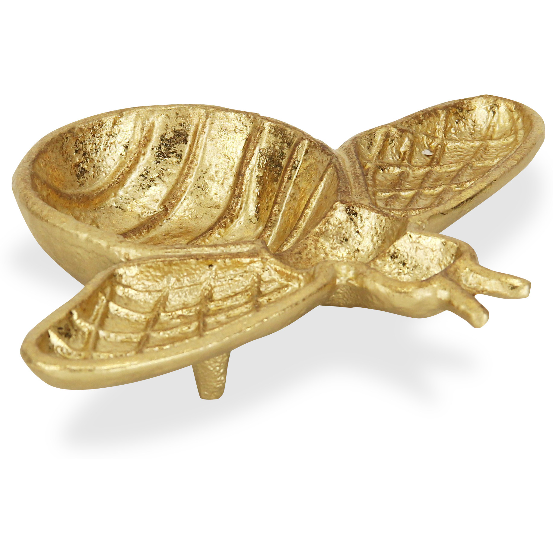 Roven Cast Iron Bumble Bee Dish - Gold