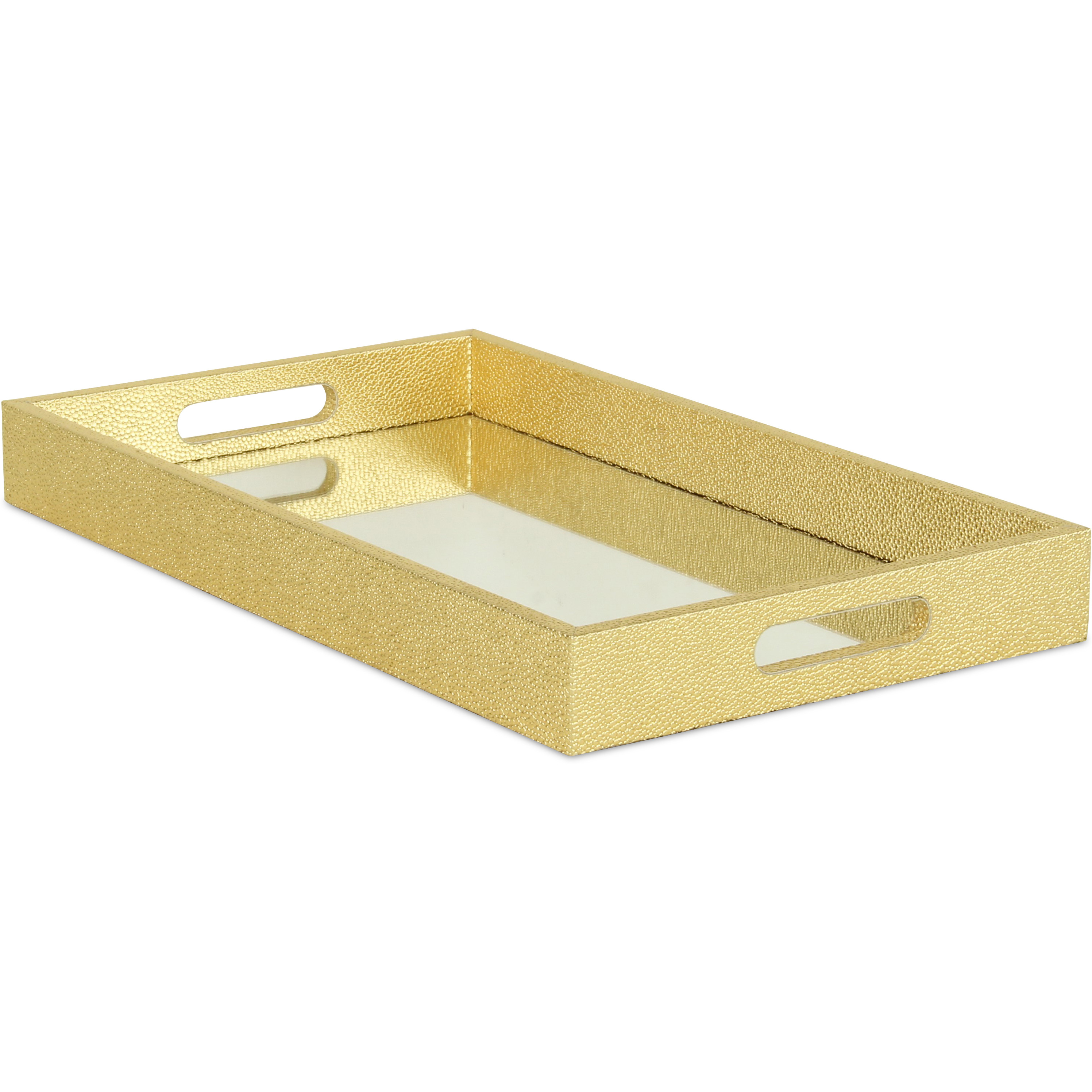 Labai Shagreen Mirrored Tray - Gold