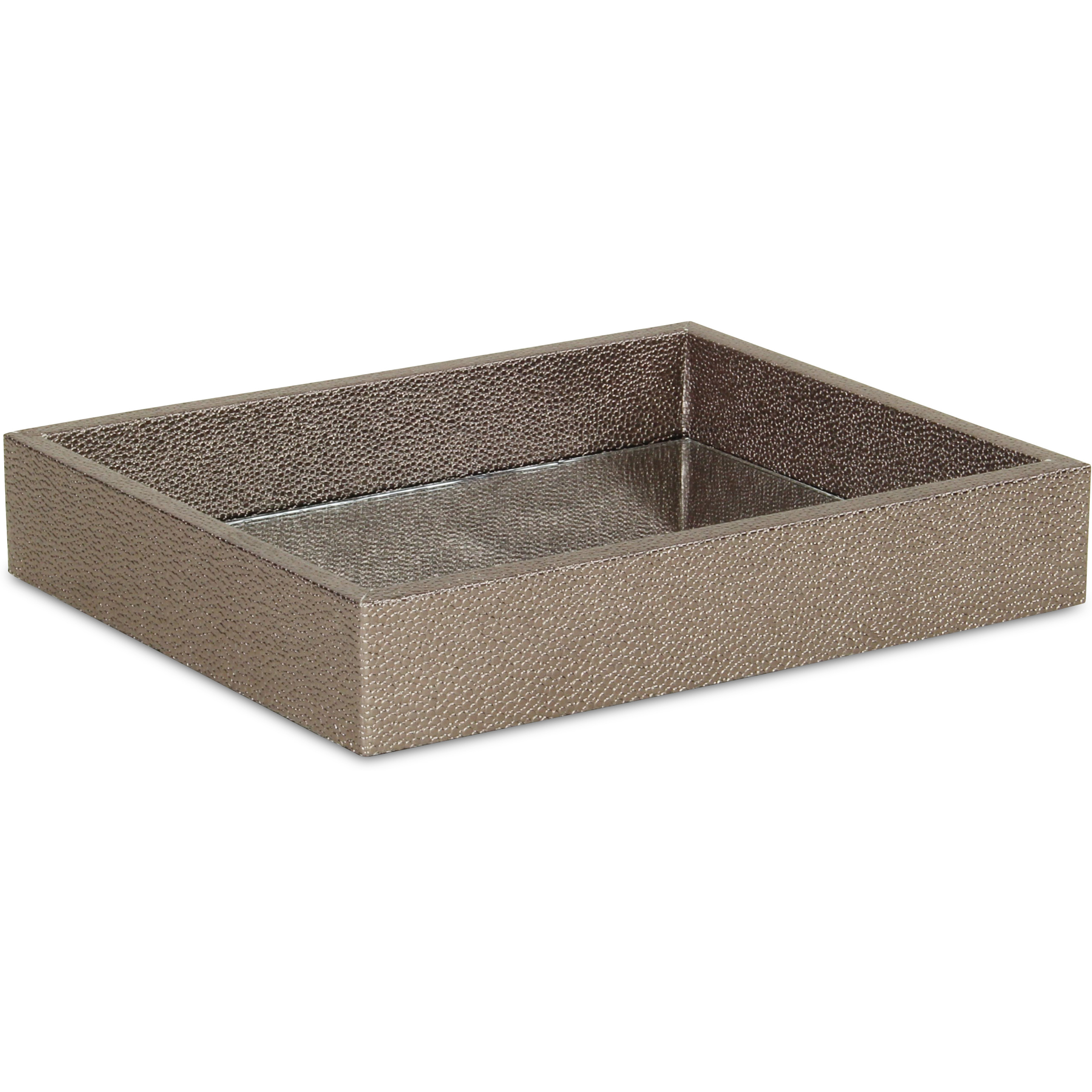 Labai Mini Shagreen Mirror Tray - Gray