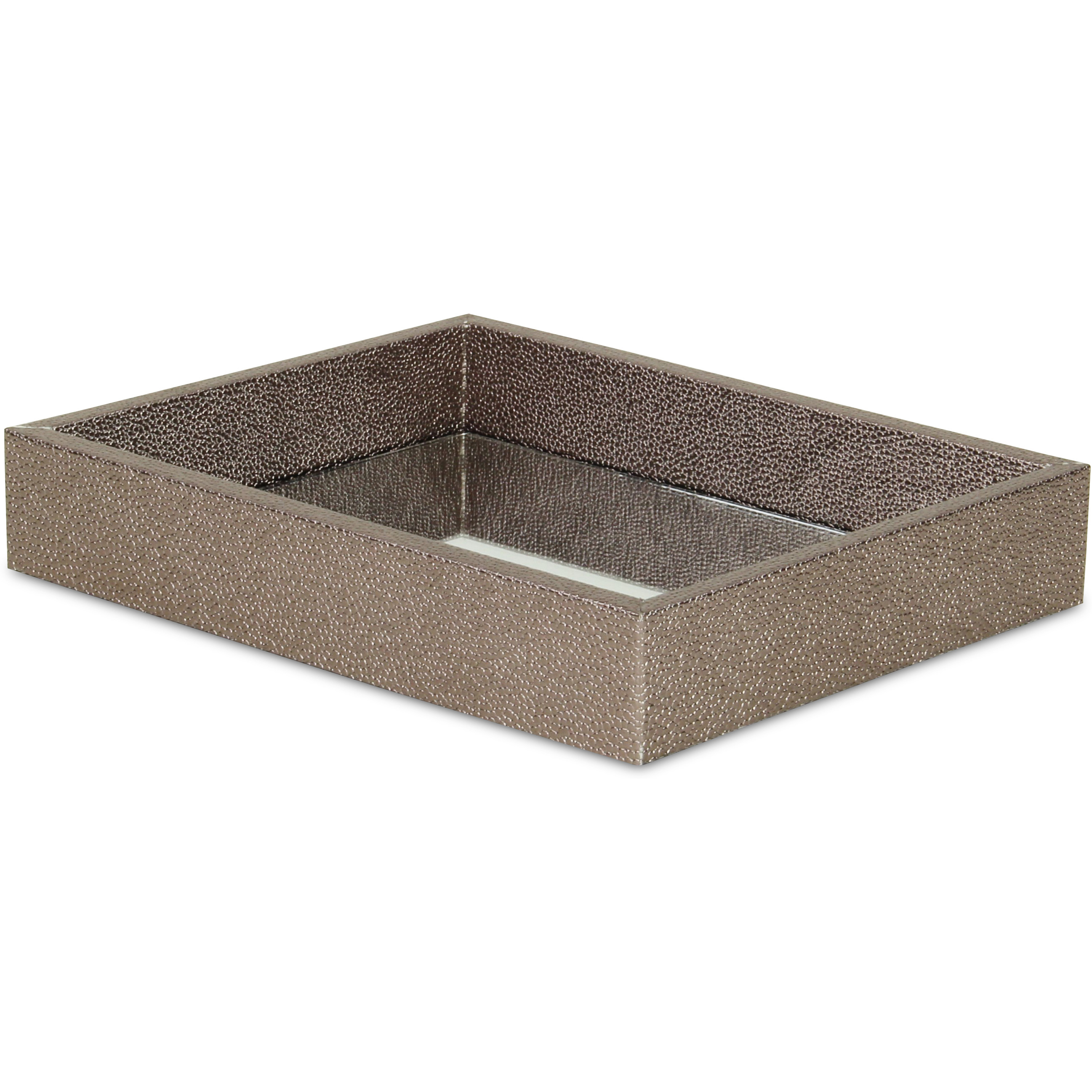 Labai Mini Shagreen Mirror Tray - Gray