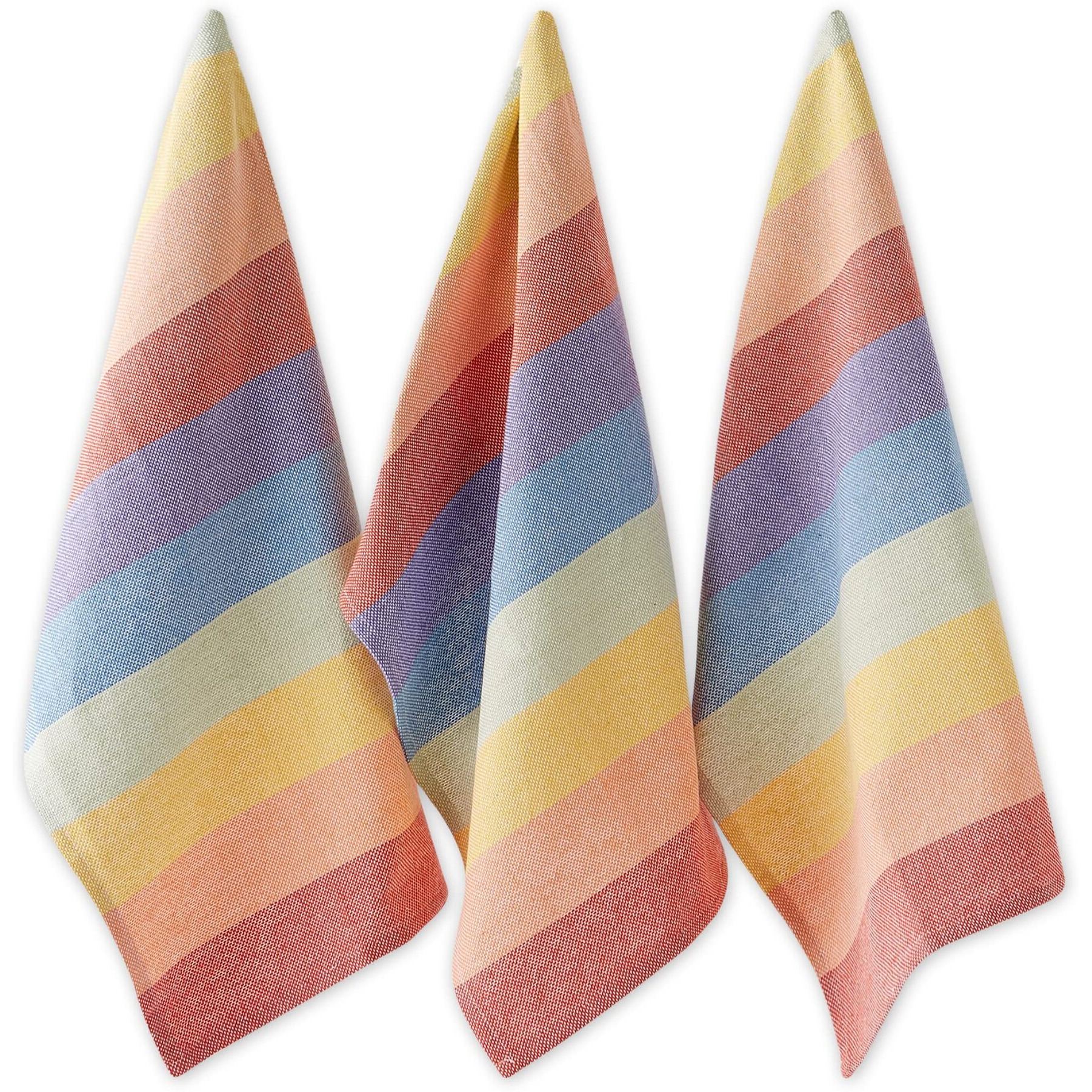 RAINBOW HEAVYWEIGHT DISHTOWEL & DISHCLOTH SET/6