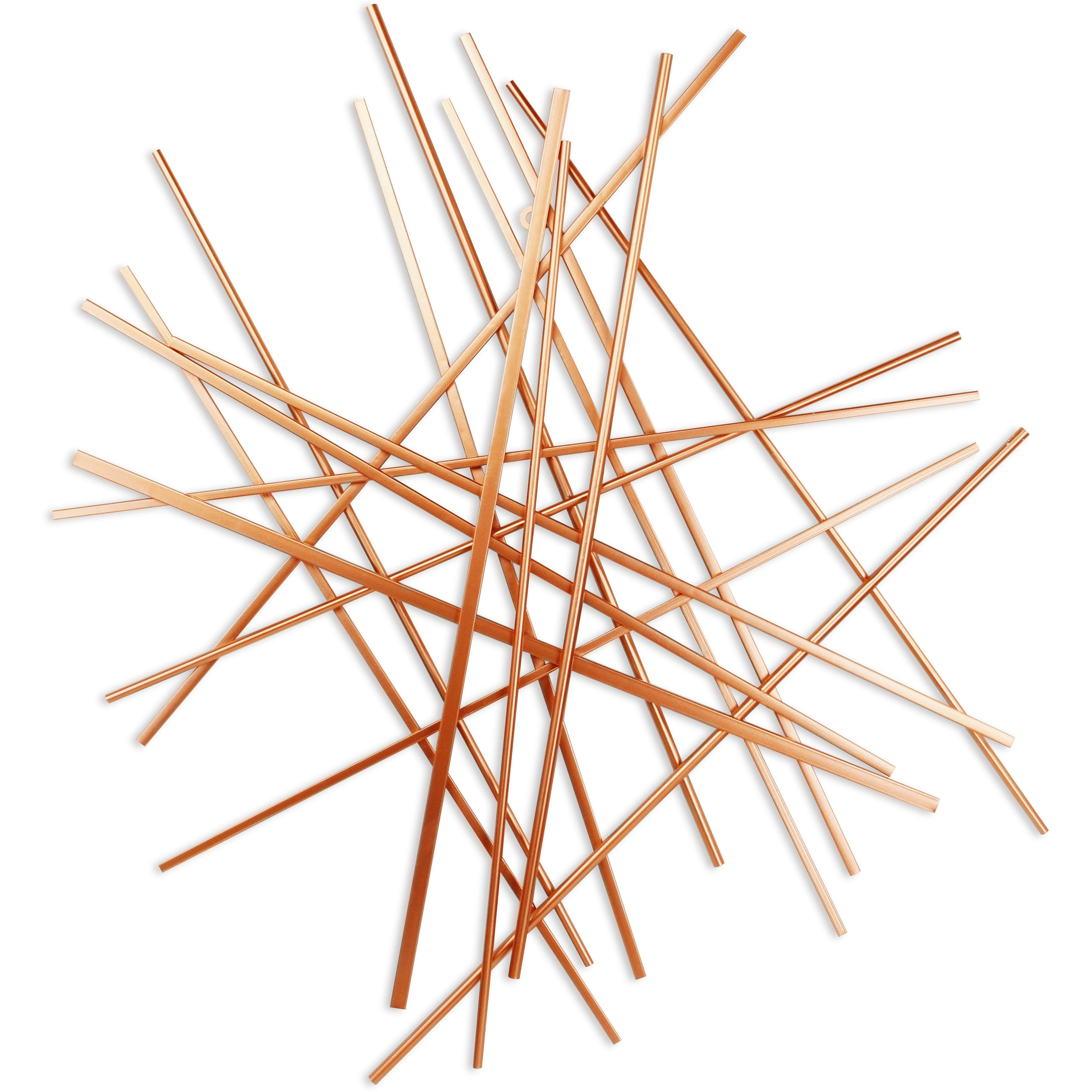 Avalon Large Abstract Wall Decor - Rose Gold
