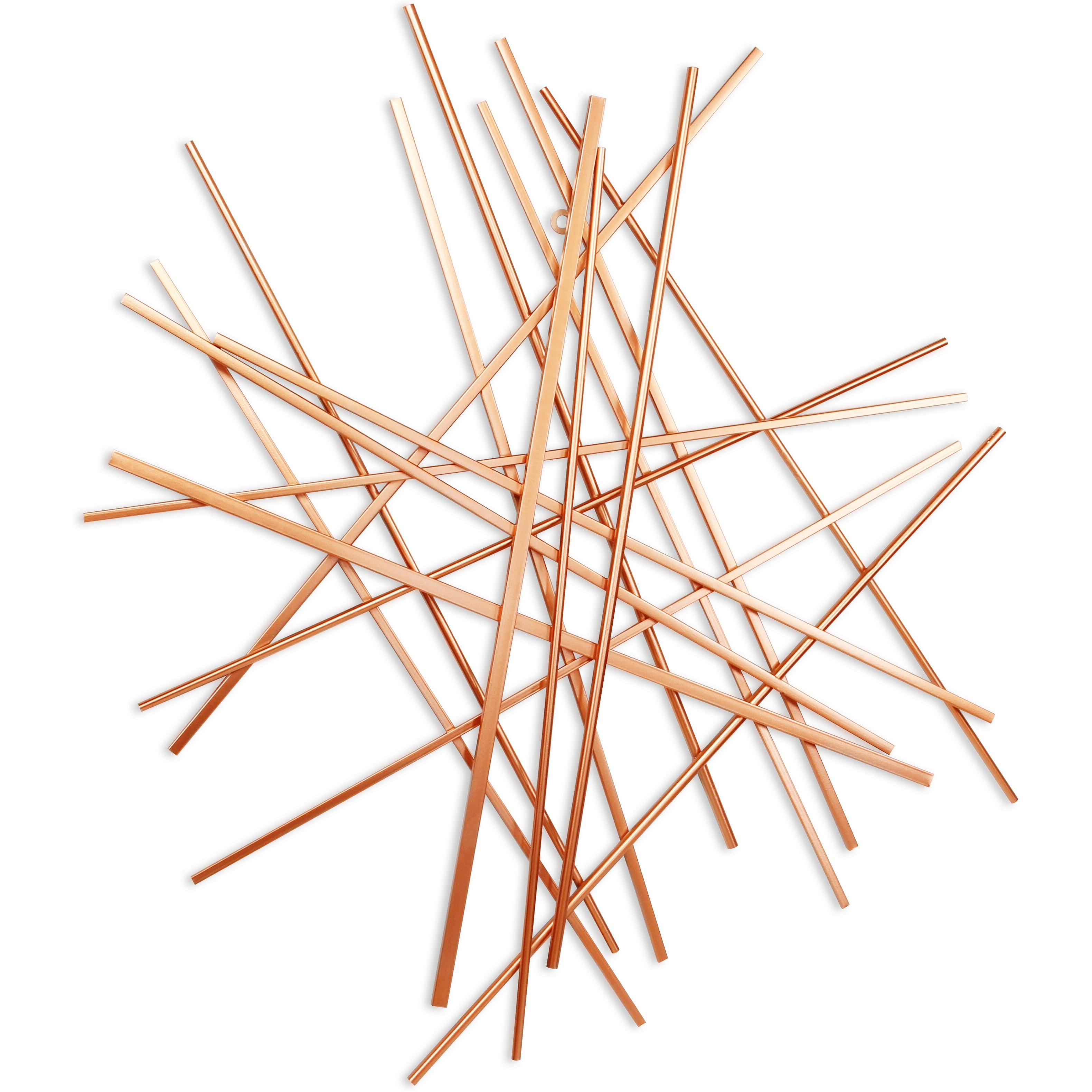 Avalon Large Abstract Wall Decor - Rose Gold
