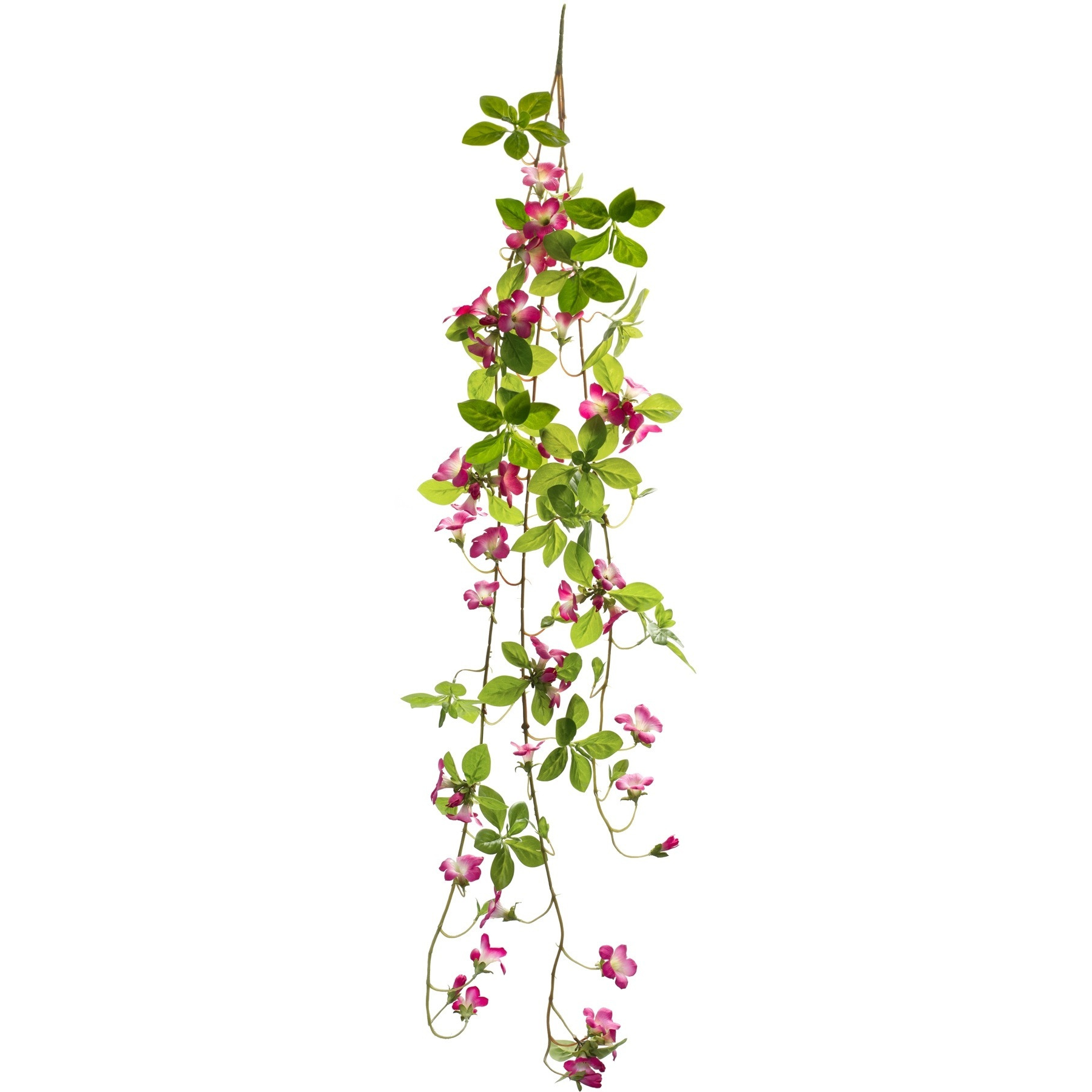Pink Floral and Foliage Vine (Set of 6)