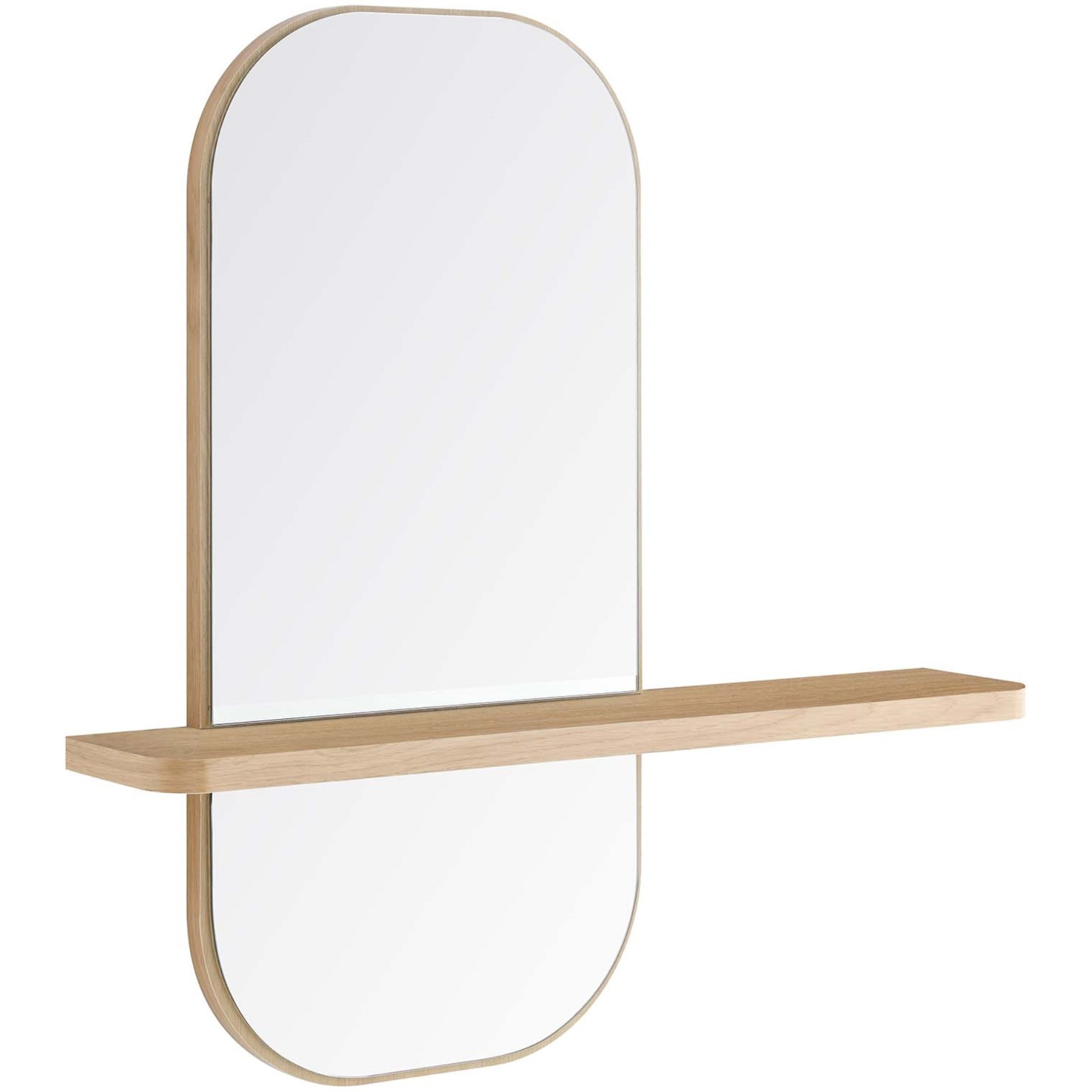 Solstice Mirror, Oak