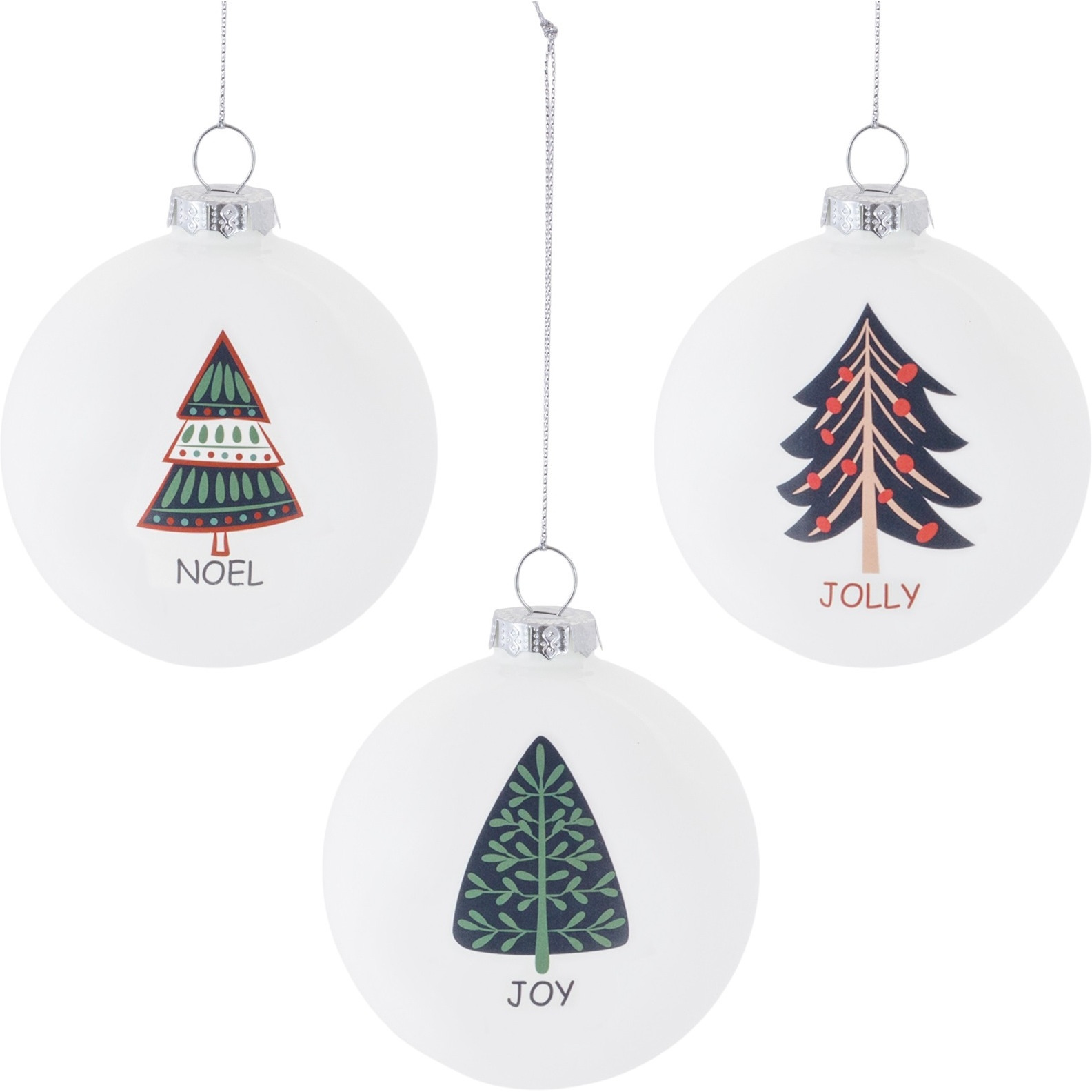 Tree Sentiment Ball Ornament (Set of 6)