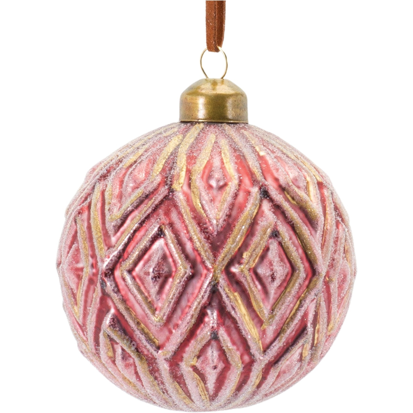 Ornate Glass Ball Ornament (Set of 12)