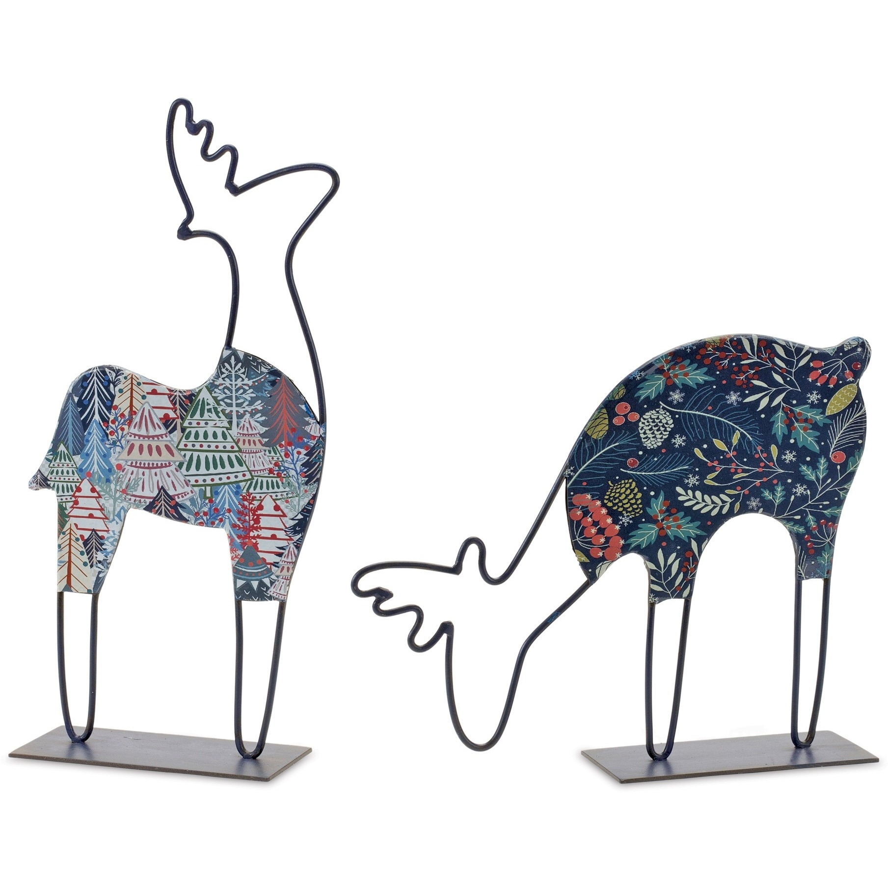 Metal Deer Tabletop Dcor (Set of 2)