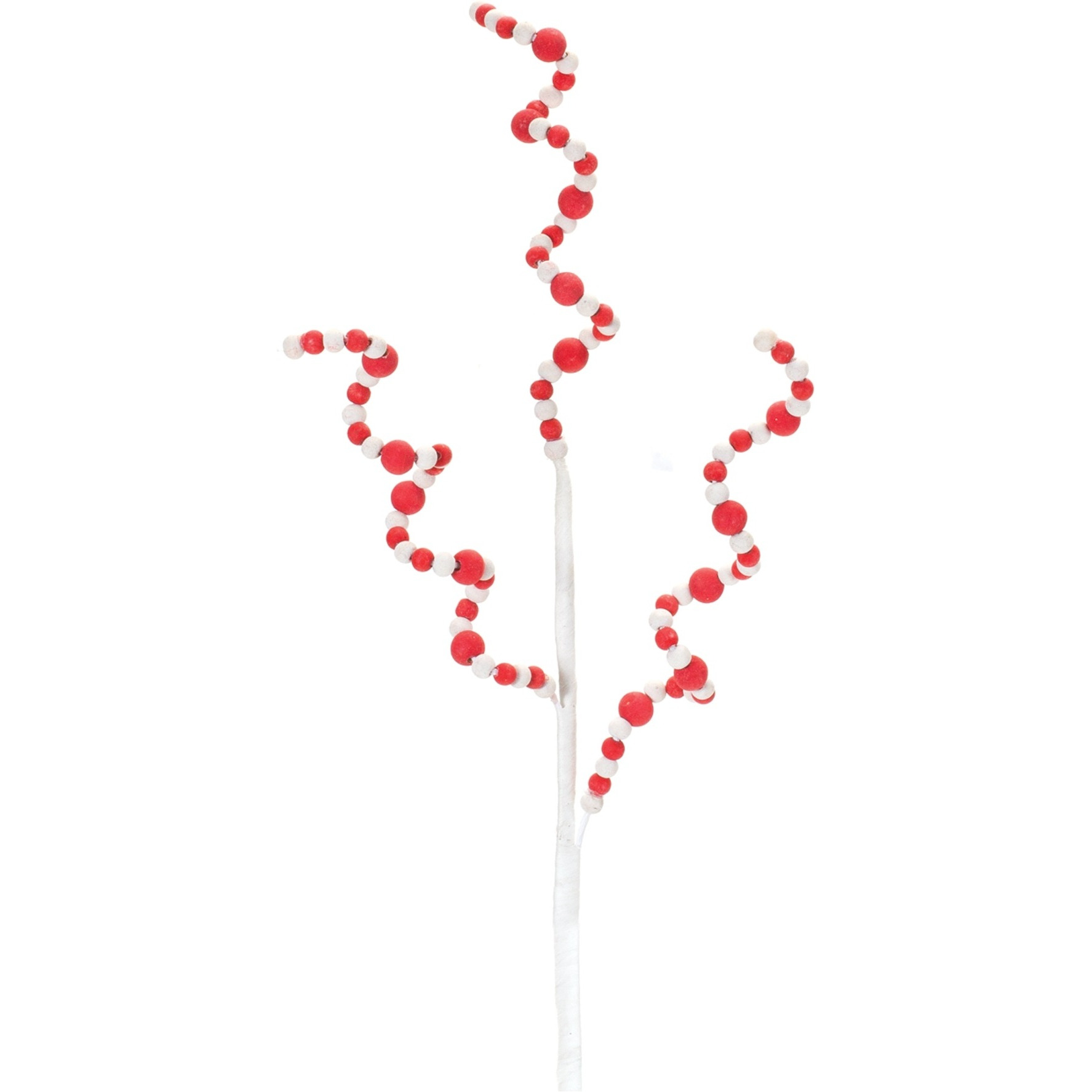 Wood Bead Swirl Spray (Set of 6)