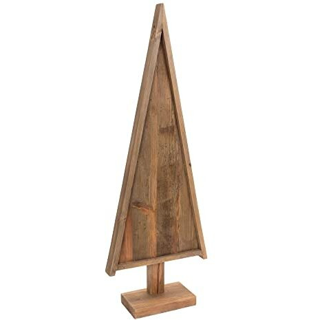 Natural Wood Pine Tree Shape 3.5'H