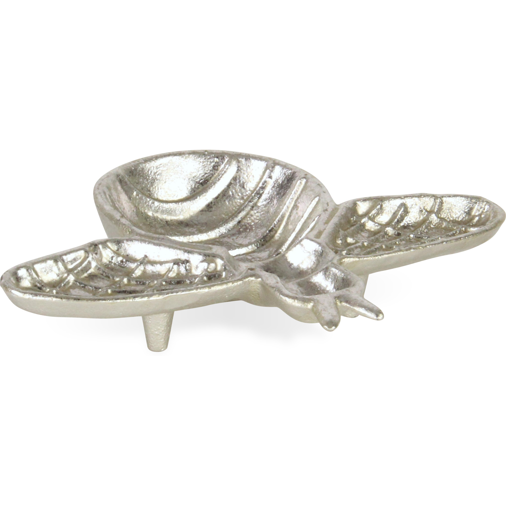 Roven Cast Iron Bumble Bee Dish - Silver