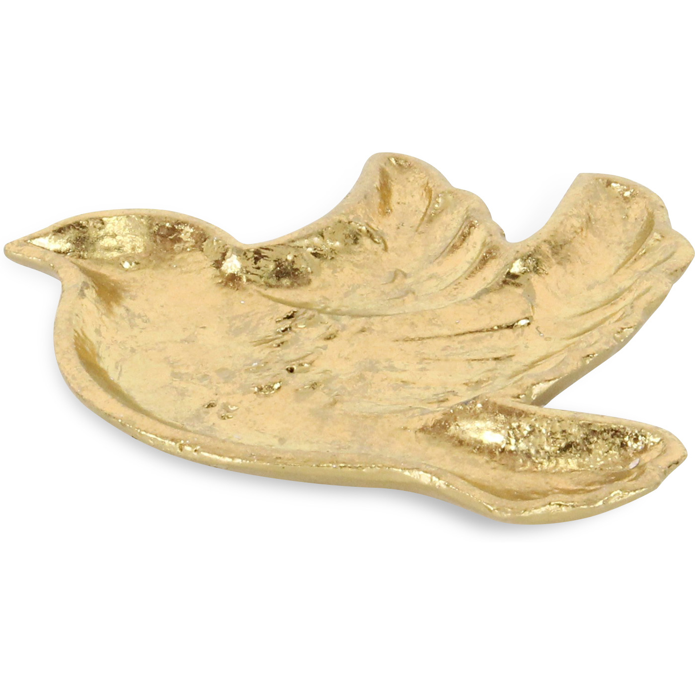 Lirondelle Gold Cast Iron Dove Dcor Dish