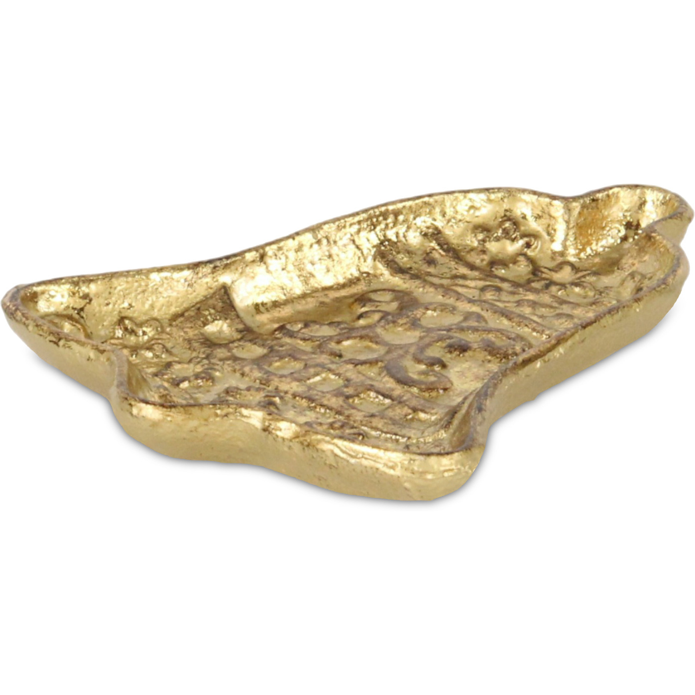 Christmas Bell Cast Iron Gold Catchall Dish