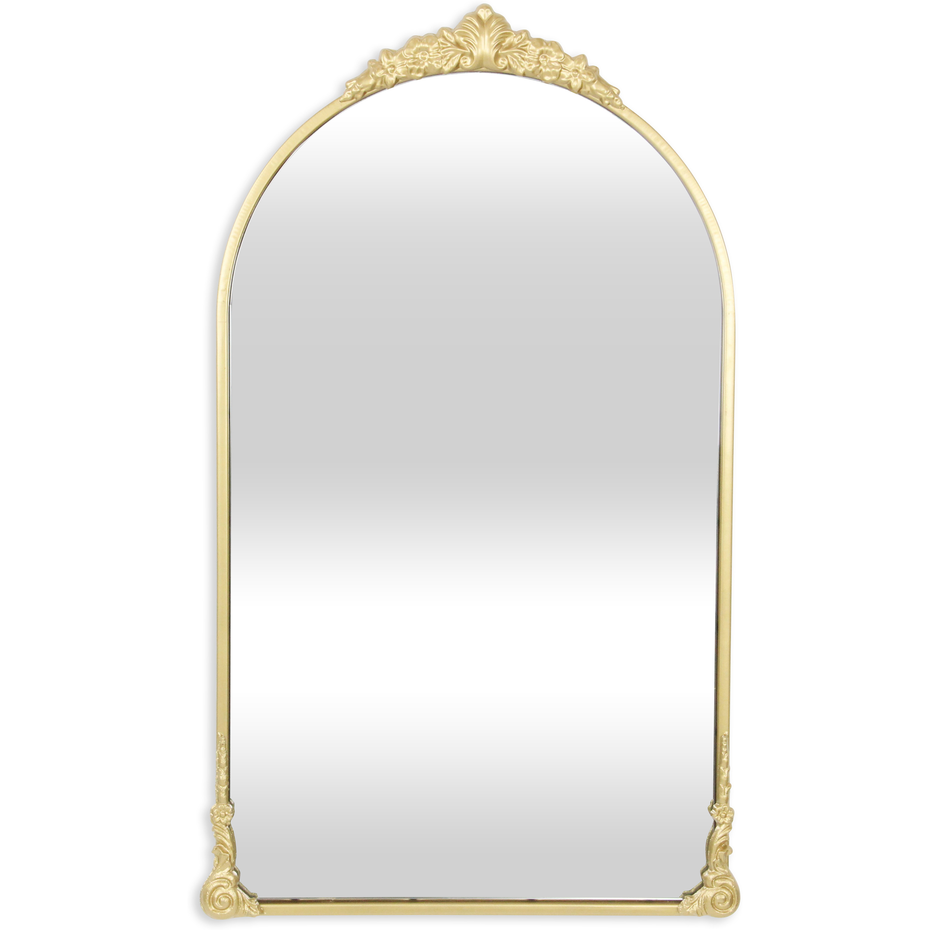 Everlaine Modern Victorian Gold Wall Accent Mirror
