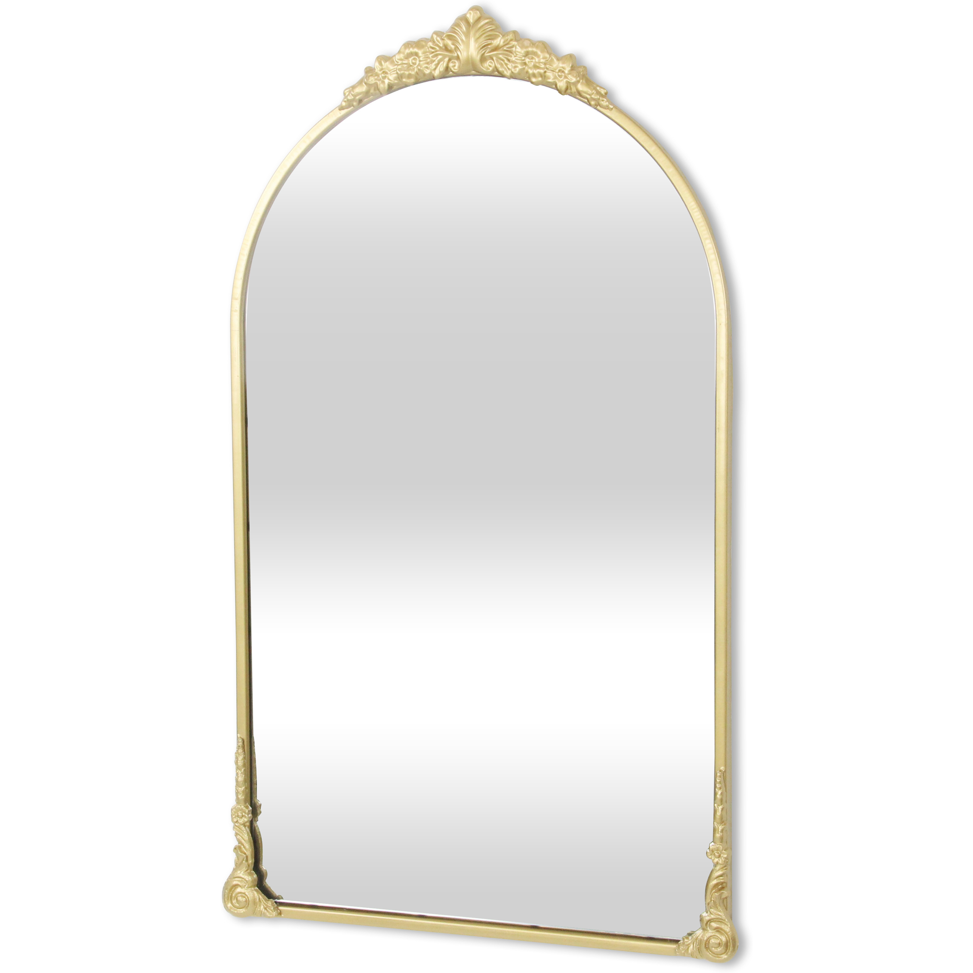 Everlaine Modern Victorian Gold Wall Accent Mirror