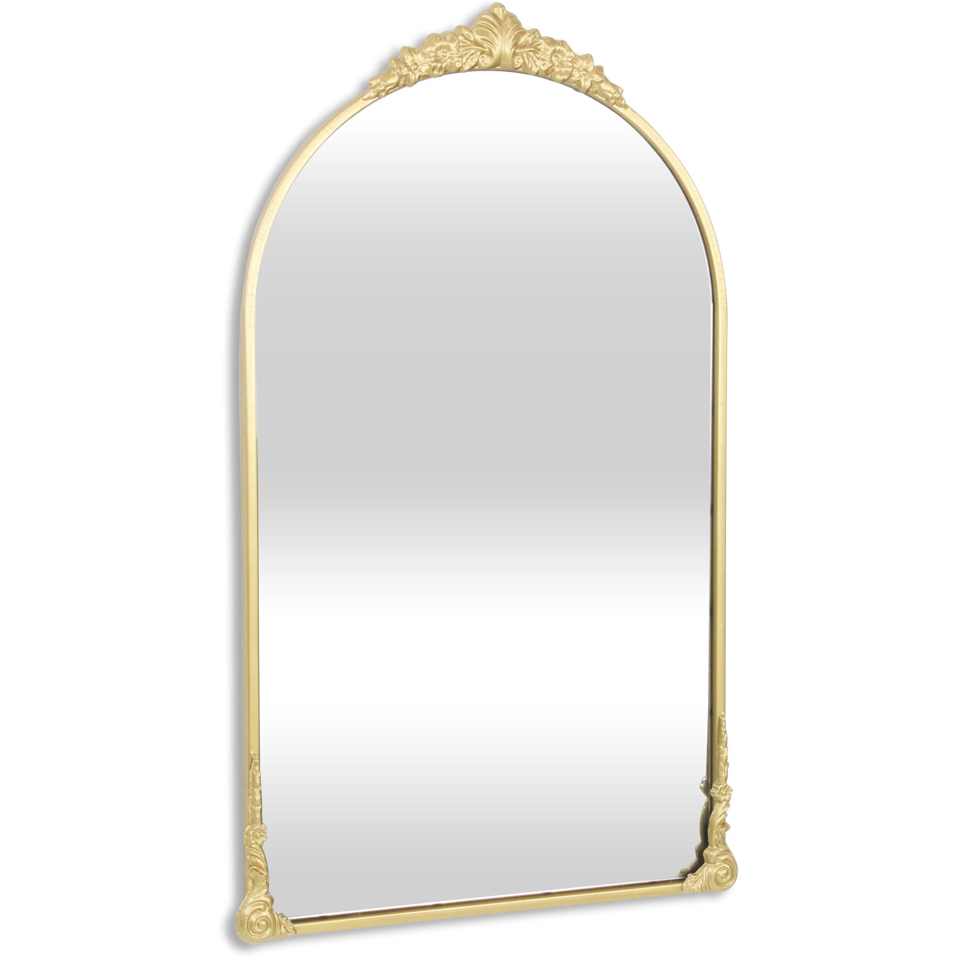 Everlaine Modern Victorian Gold Wall Accent Mirror
