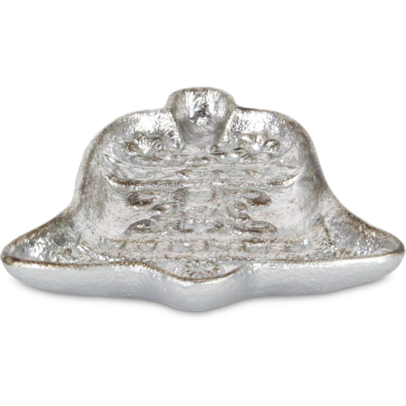 Christmas Bell Cast Silver Gold Catchall Dish