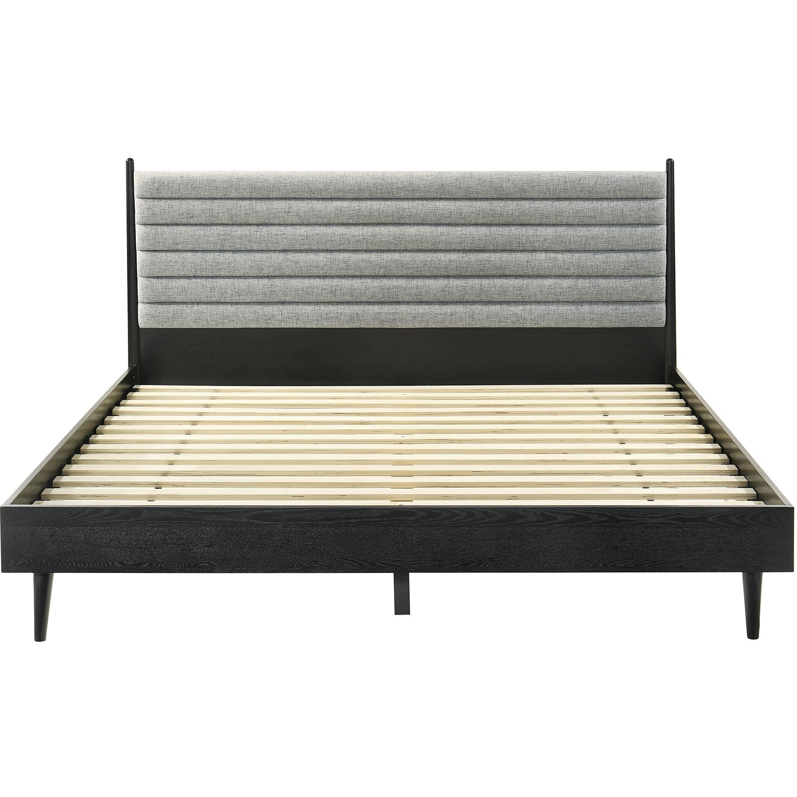 Artemio King 3 Piece Wood Bedroom Set in Black Finish