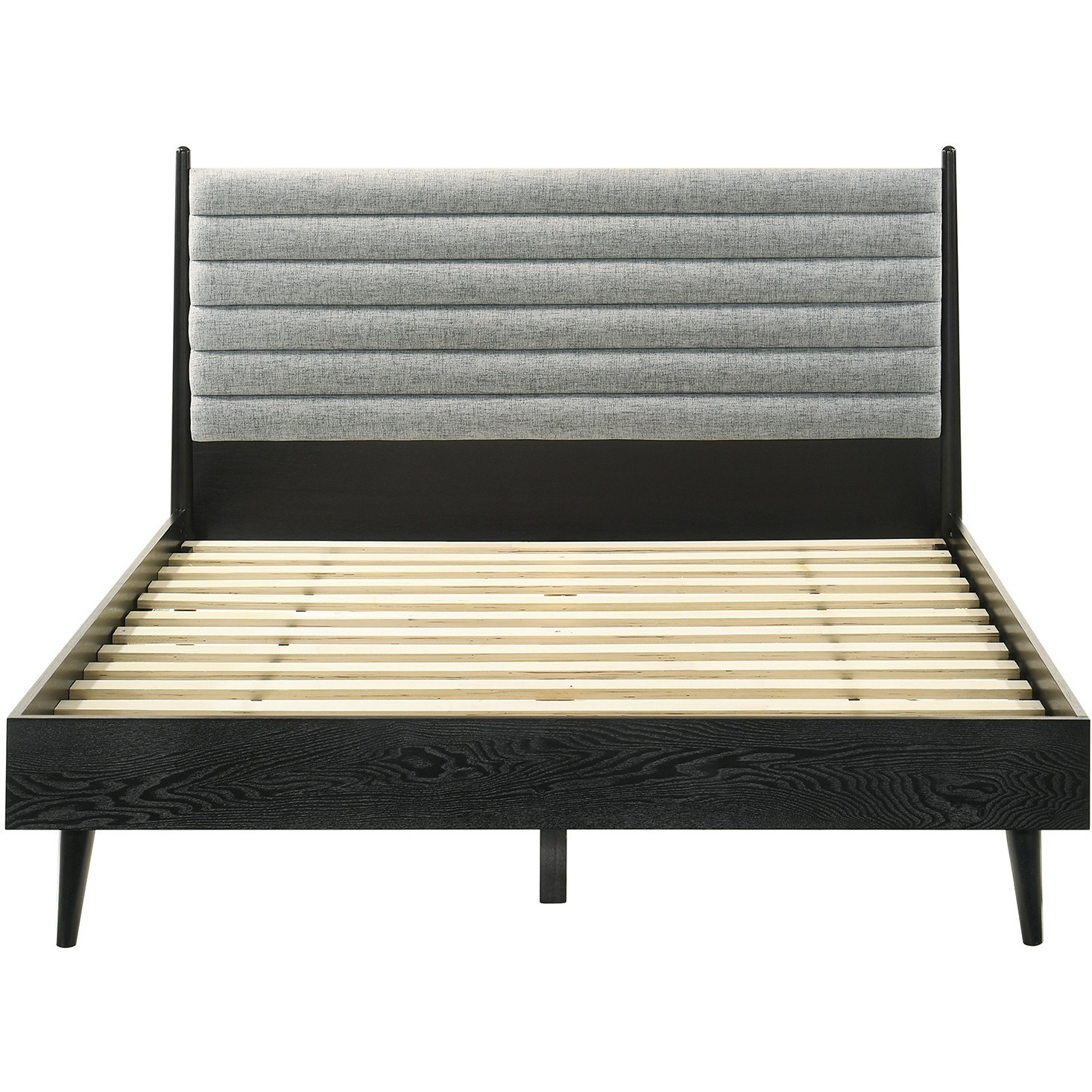 Artemio Queen 3 Piece Wood Bedroom Set in Black Finish
