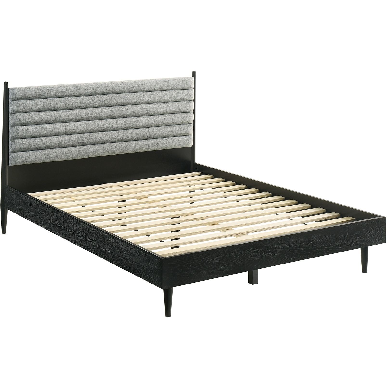 Artemio Queen 3 Piece Wood Bedroom Set in Black Finish