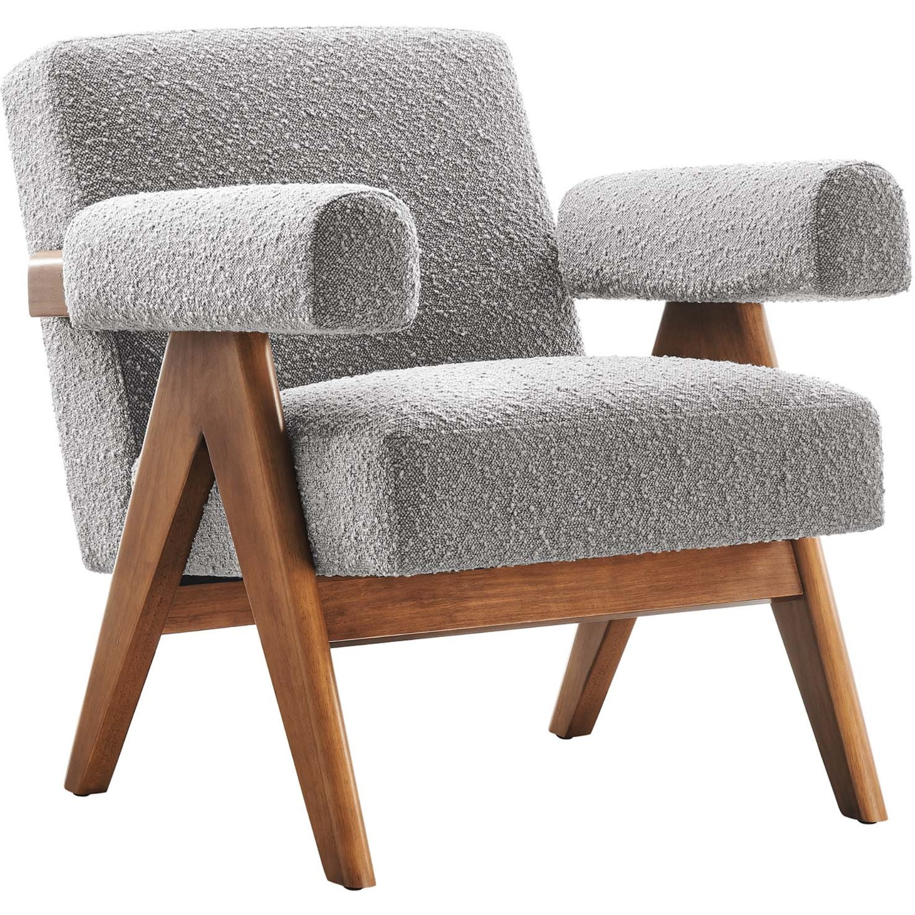 Lyra Boucle Fabric Armchair