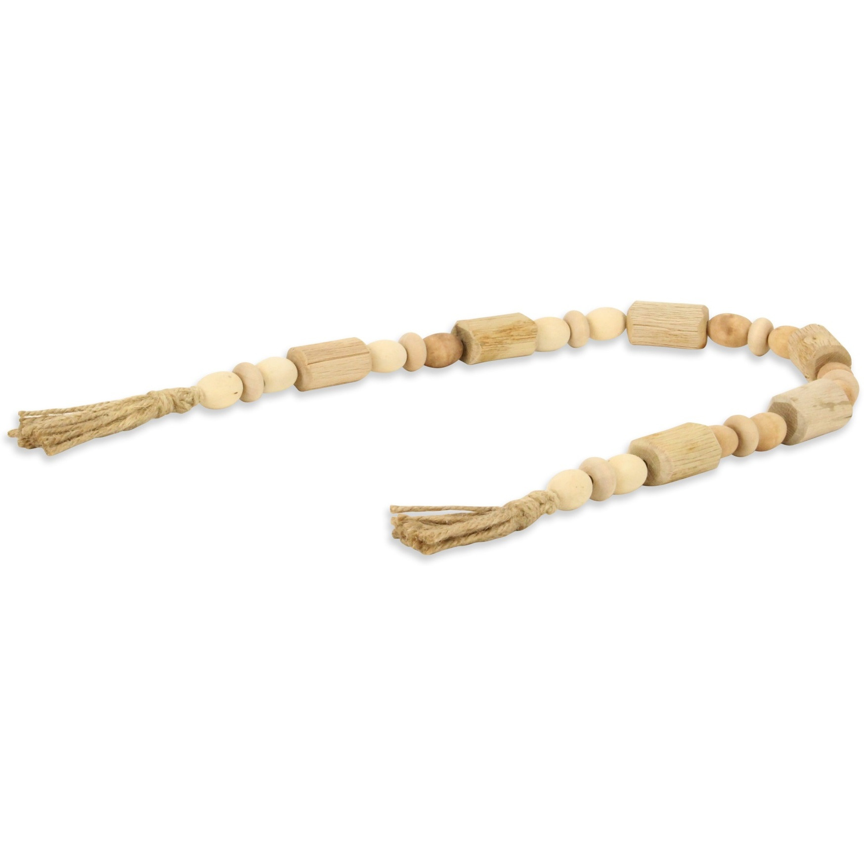 Wistan Hanging 4 Wood Bead Design Tassel Dcor