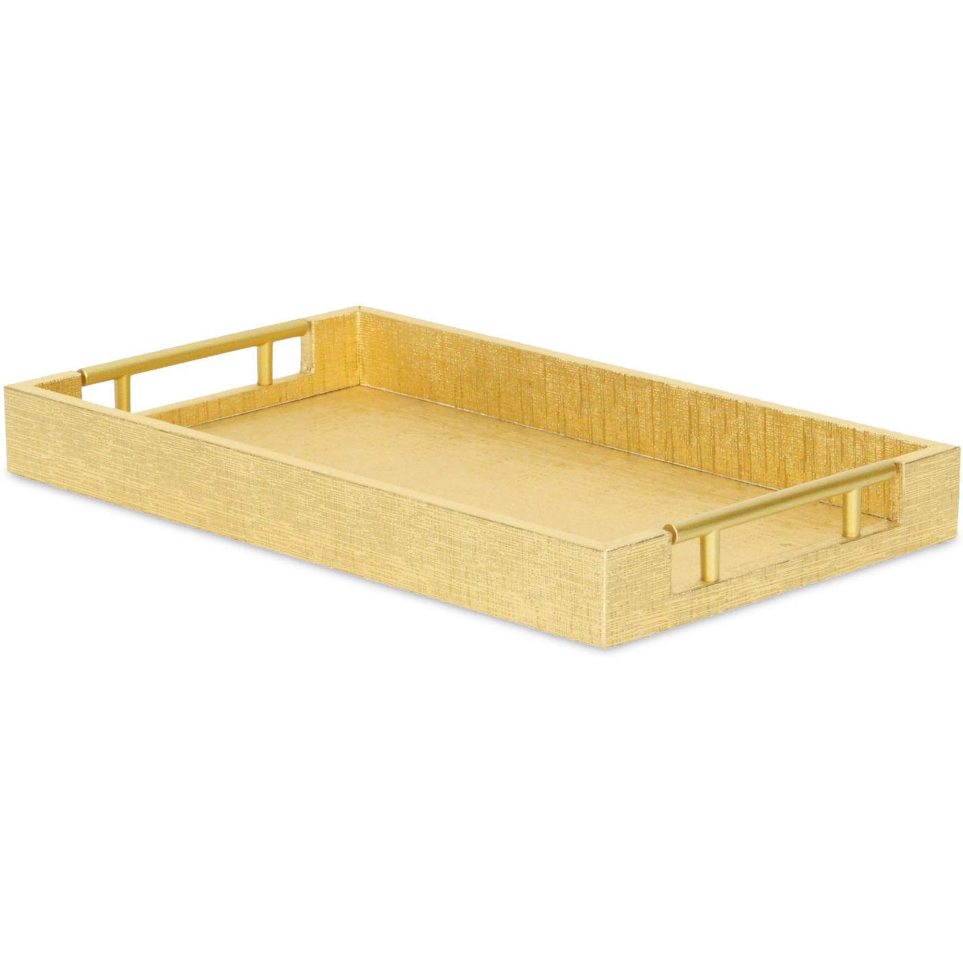 Lusan Vinyl Tray - Gold Faux Snakeskin