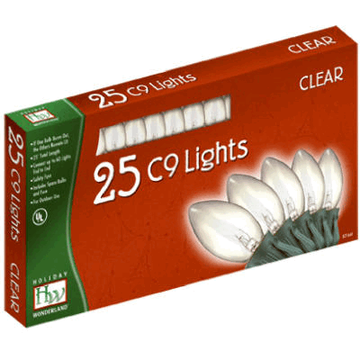 Noma Inliten 925C-88 25 Light- C9 Light Set- Clear