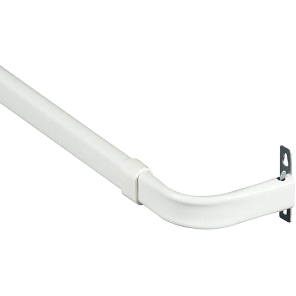 Kenney Mfg Co KN511 28-48 White Single Curtain Rod