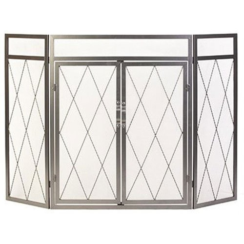 Panacea 15195 3Panel Iron Goth Screen