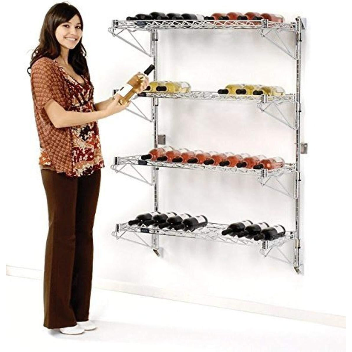 Nexel Industries WS3627C Bottle Cradle Wine Shelf - 14 x 36 x 34 27 in.