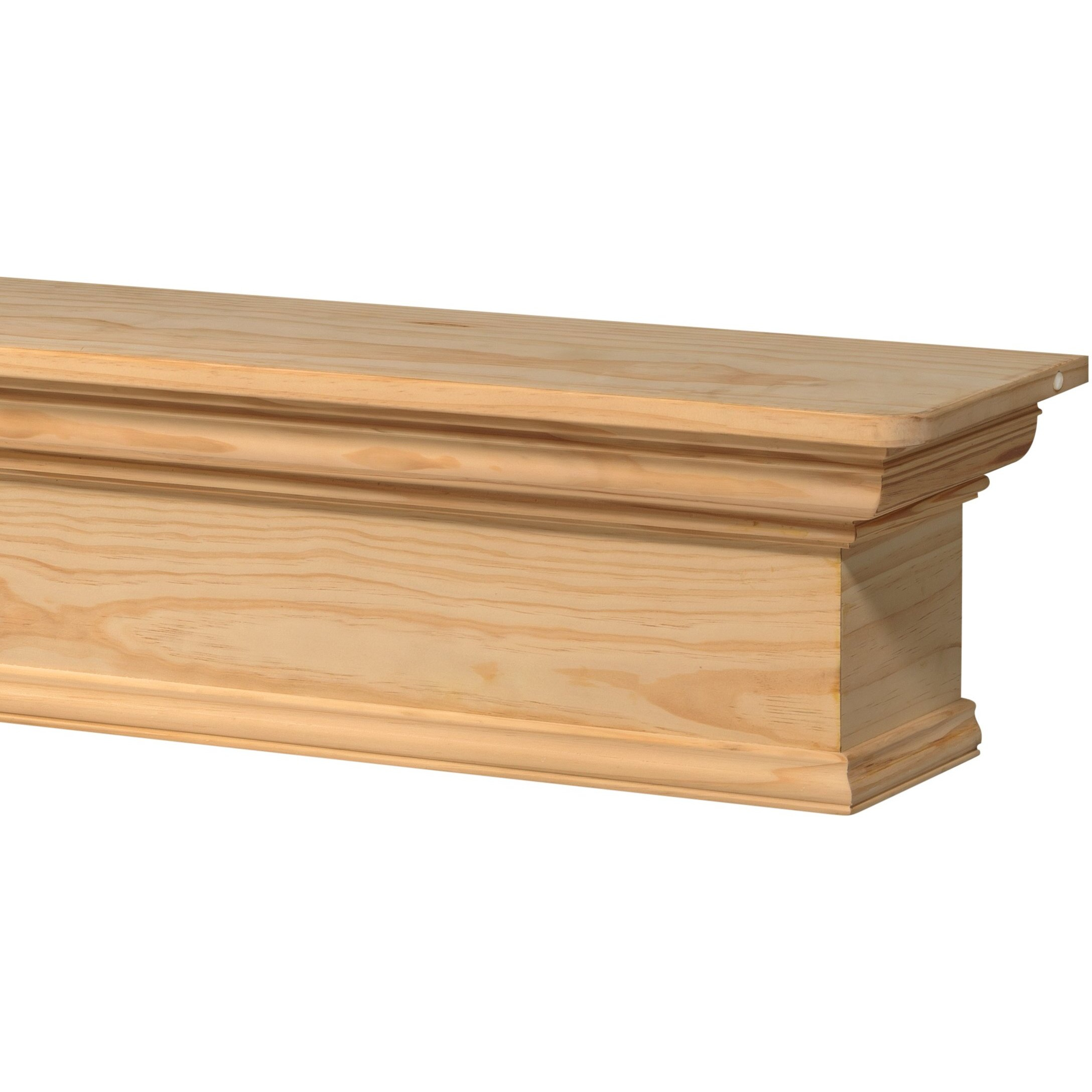 Pearl Mantels 420-72 The Savannah 72 in. Shelf or Mantel Shelf- Unfinished