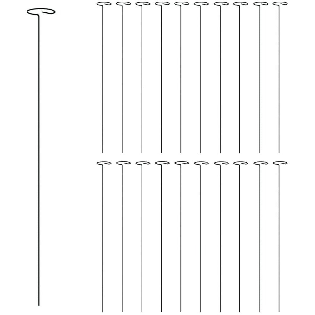 vidaXL Garden Plant Stakes 20 pcs Dark Green 24 Steel