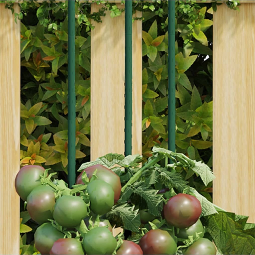 vidaXL Garden Plant Stakes 30 pcs Green 59.1 Steel
