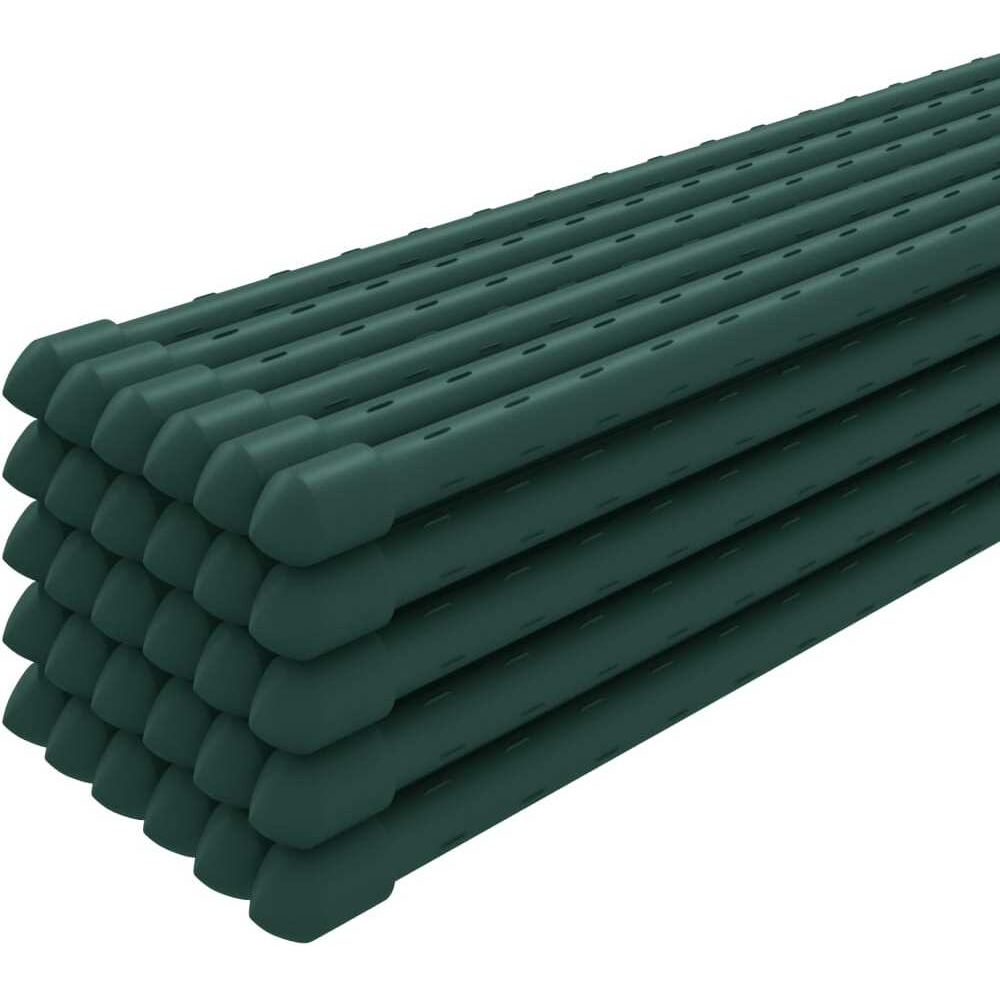 vidaXL Garden Plant Stakes 30 pcs Green 59.1 Steel