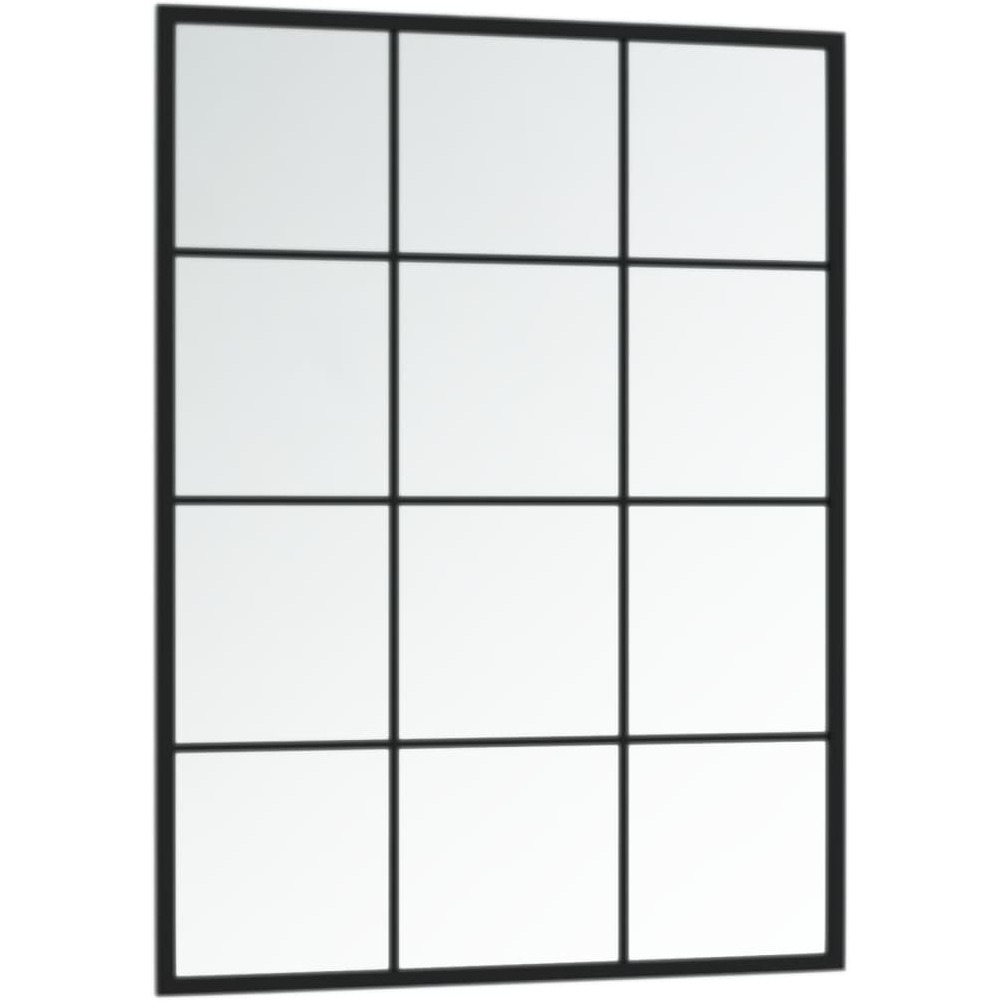 vidaXL Wall Mirrors 3 pcs Black 31.5x23.6 Metal