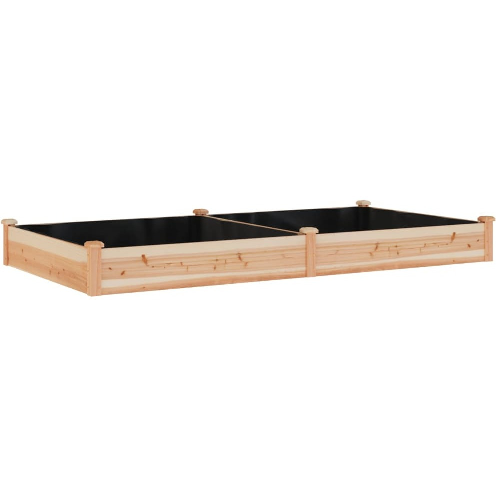 vidaXL Garden Raised Bed with Liner 94.5x47.2x9.8 Solid Wood Fir