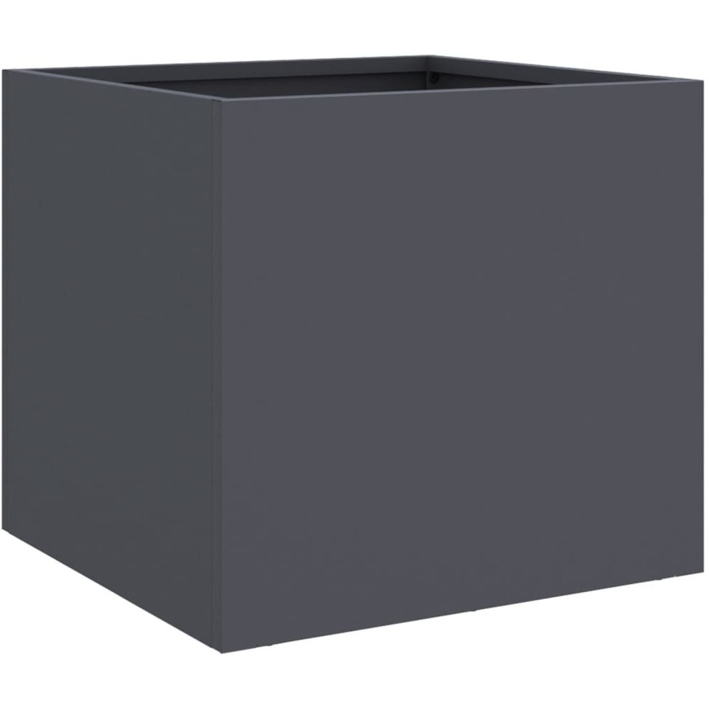 vidaXL Planter Anthracite 12.6x11.8x11.4 Cold-rolled Steel