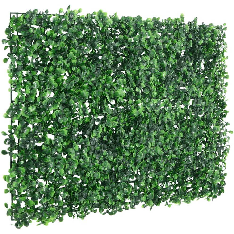 vidaXL Artificial Shrub Leaf Fence24 pcs Green 15.7x23.6