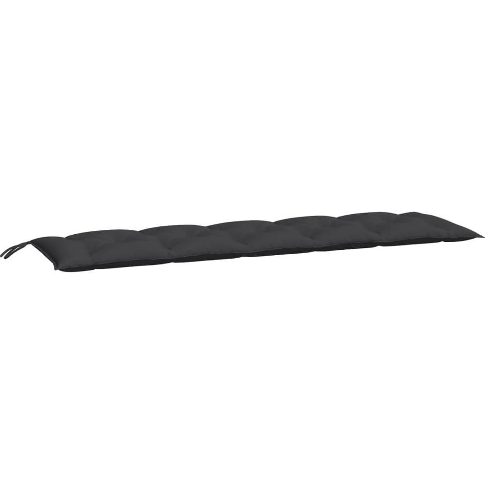 vidaXL Garden Bench Cushions 2 pcs Black 70.9x19.7x2.8 Oxford Fabric