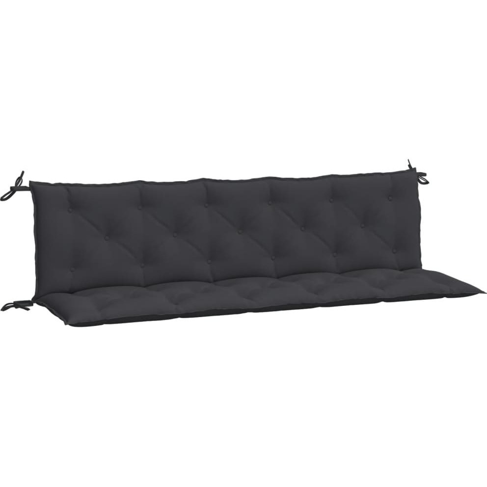 vidaXL Garden Bench Cushions 2 pcs Black 70.9x19.7x2.8 Oxford Fabric