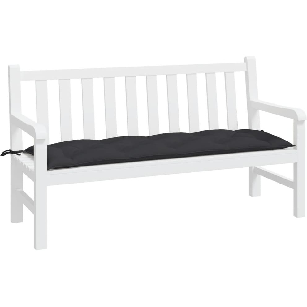 vidaXL Garden Bench Cushion Black 59.1x19.7x2.8 Oxford Fabric