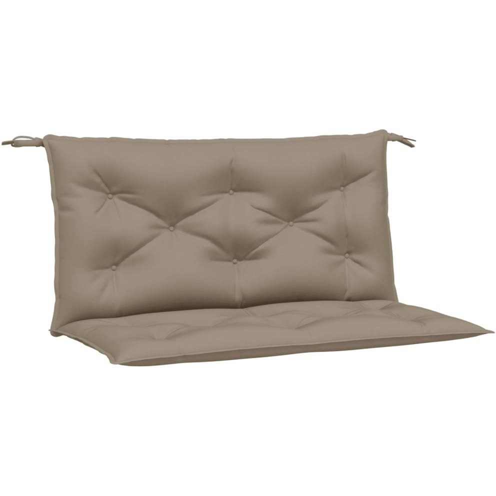 vidaXL Garden Bench Cushions 2 pcs Taupe 39.4x19.7x2.8 Oxford Fabric
