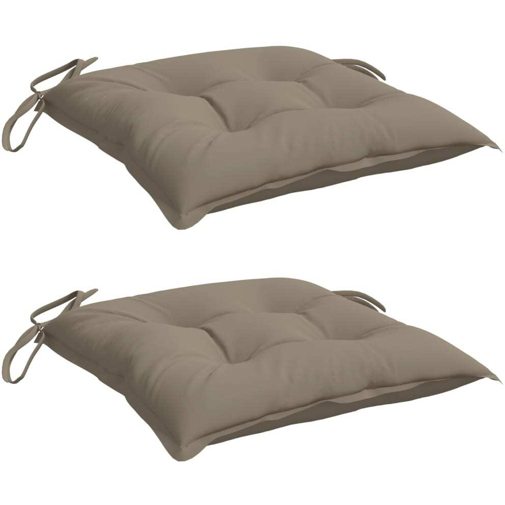 vidaXL Pallet Cushions 2 pcs Taupe 19.7x19.7x2.8 Oxford Fabric