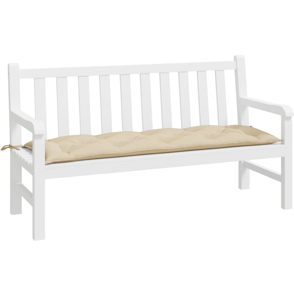 vidaXL Garden Bench Cushion Beige 59.1x19.7x2.8 Oxford Fabric