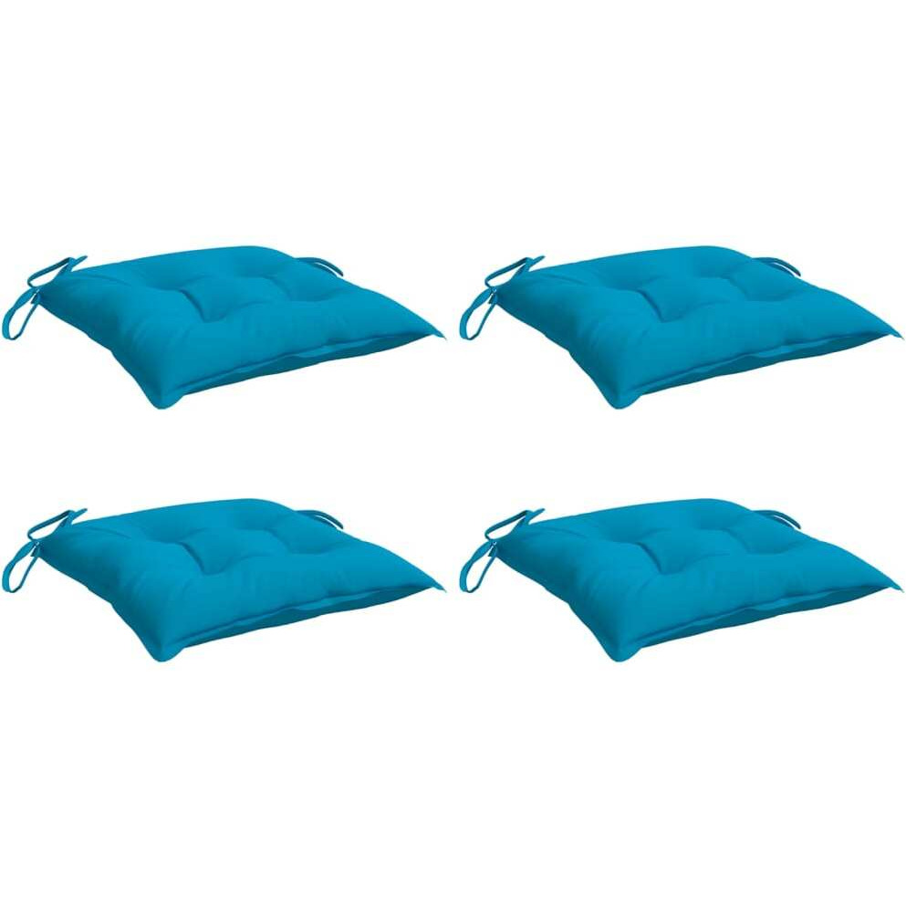 vidaXL Pallet Cushions 4 pcs Light Blue 19.7x19.7x2.8 Oxford Fabric