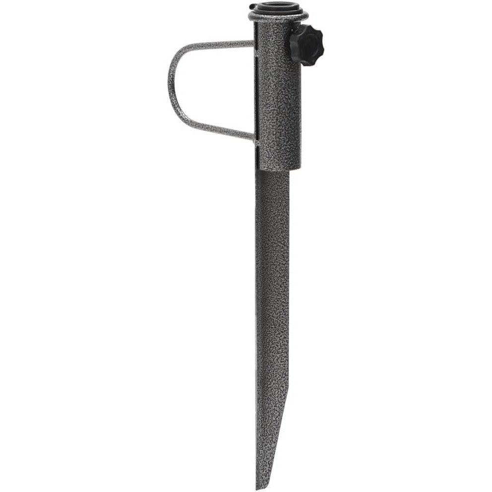 vidaXL Parasol Stands with Spikes 2 pcs 7.5x16.5 Galvanized Steel
