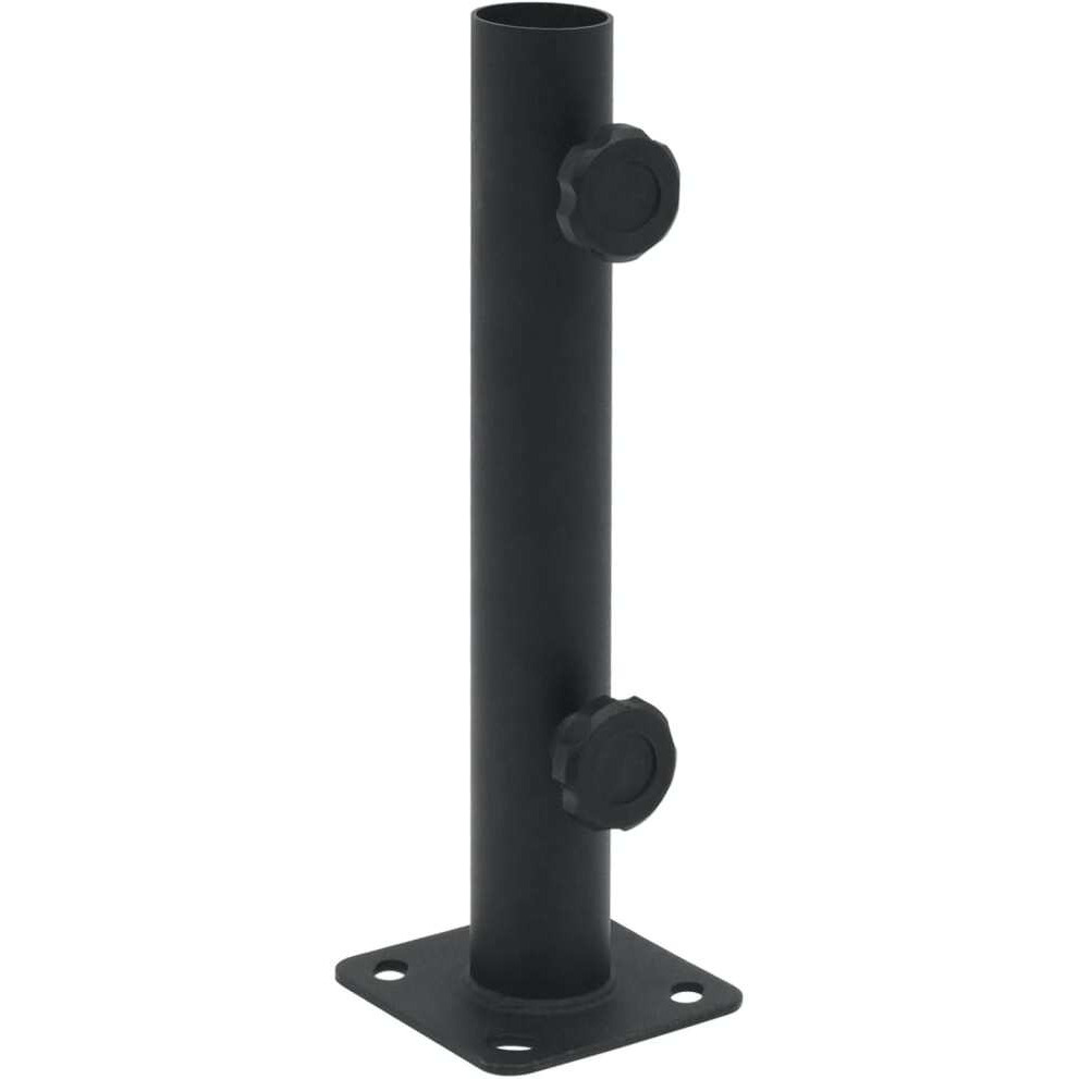 vidaXL Parasol Base for 1.3/1.3/1.5 Pole Matt Black Steel